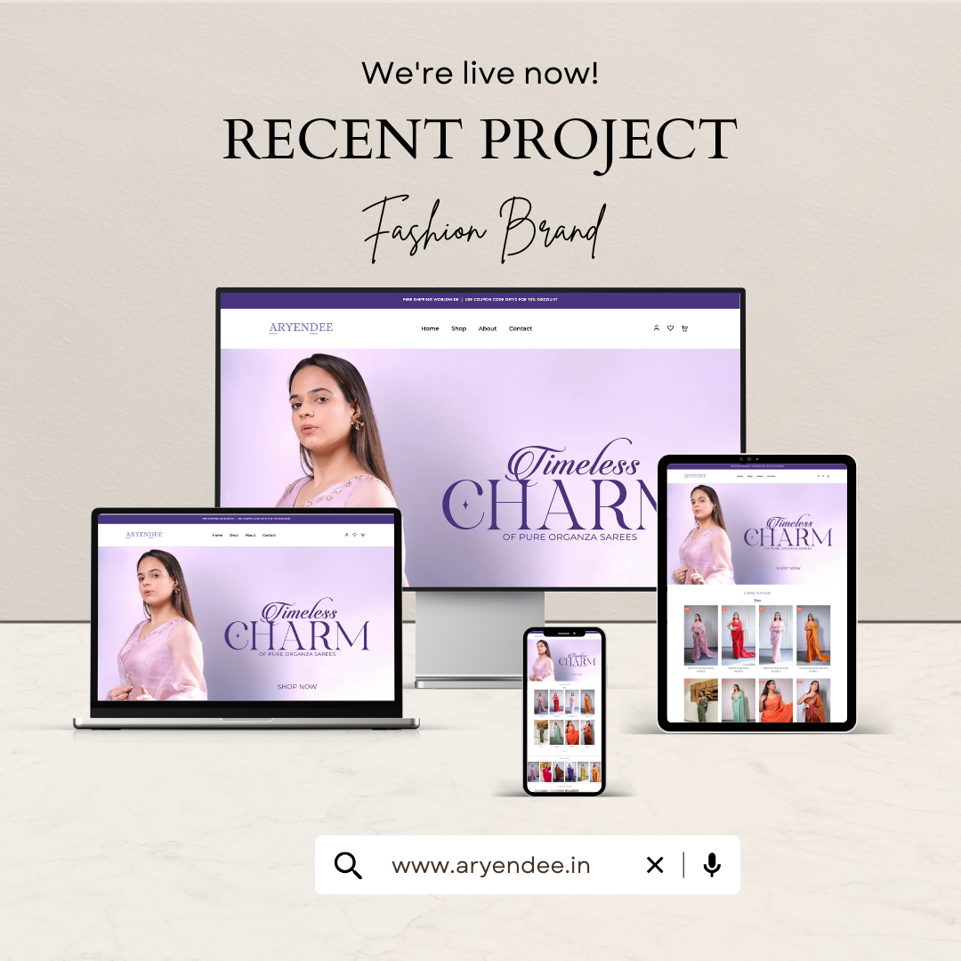 Aryendee Fashion Brand Website
