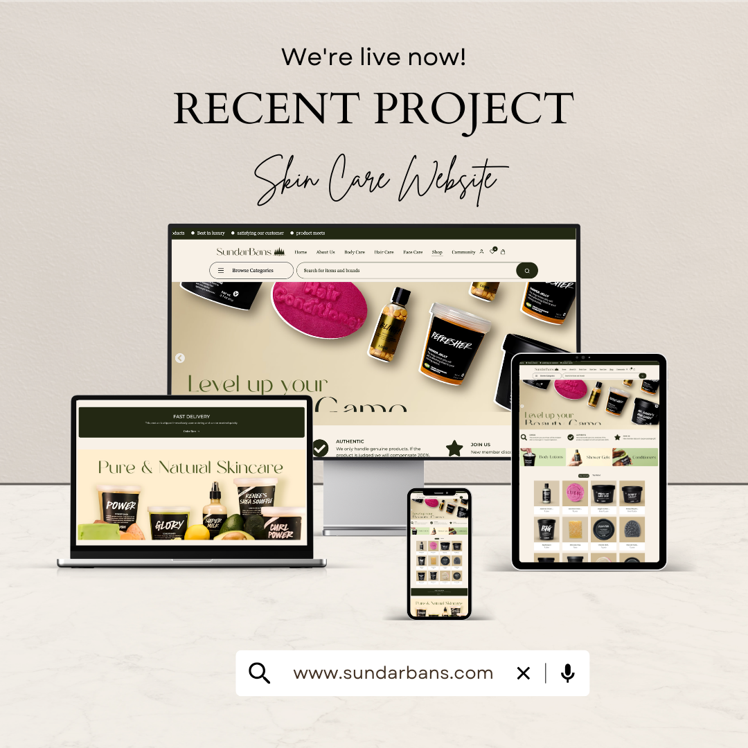 Sundarbans Skin Care eCommerce Website