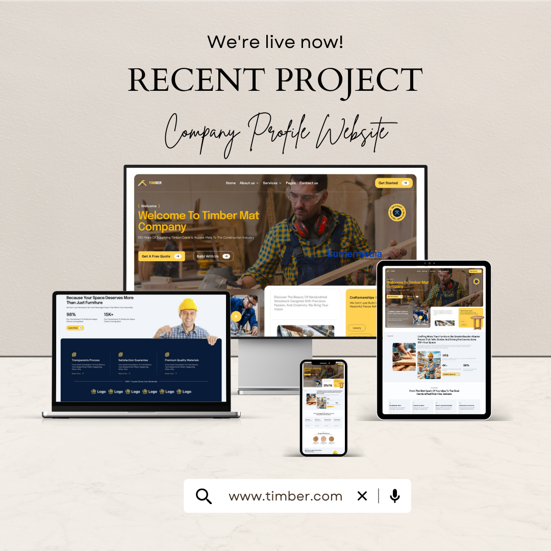 Timber Mat Company Profile Website